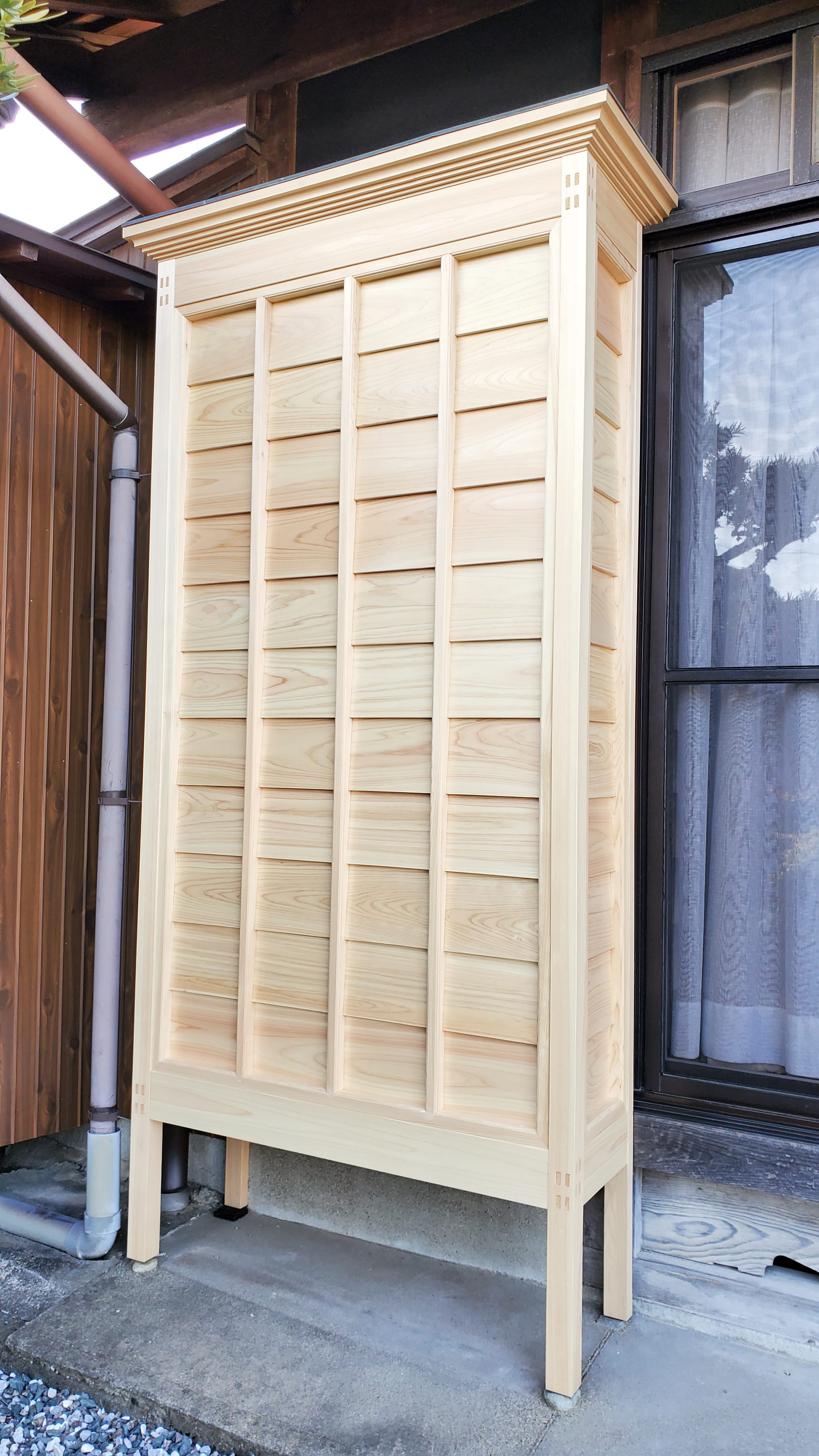 和風建築の玄関と木製戸箱の改修工事 - マルト後藤建設株式会社